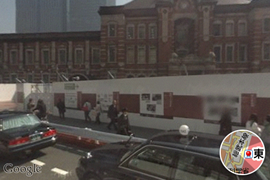 Google StreetView iPhone版の画面